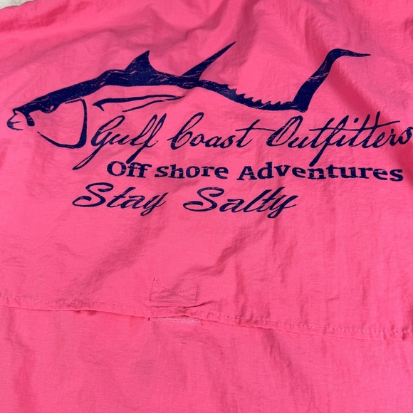 Spicy Tuna Men's Vented Fishing Shirt Size Large Pink Orange Beach, AL - Picture 13 of 14